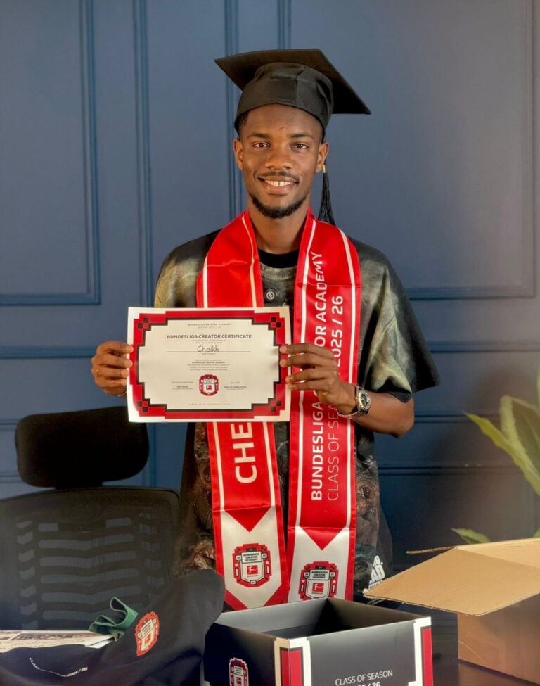 Fierté sénégalaise : Cheikh Footstyle certifié créateur de contenu international par la Bundesliga