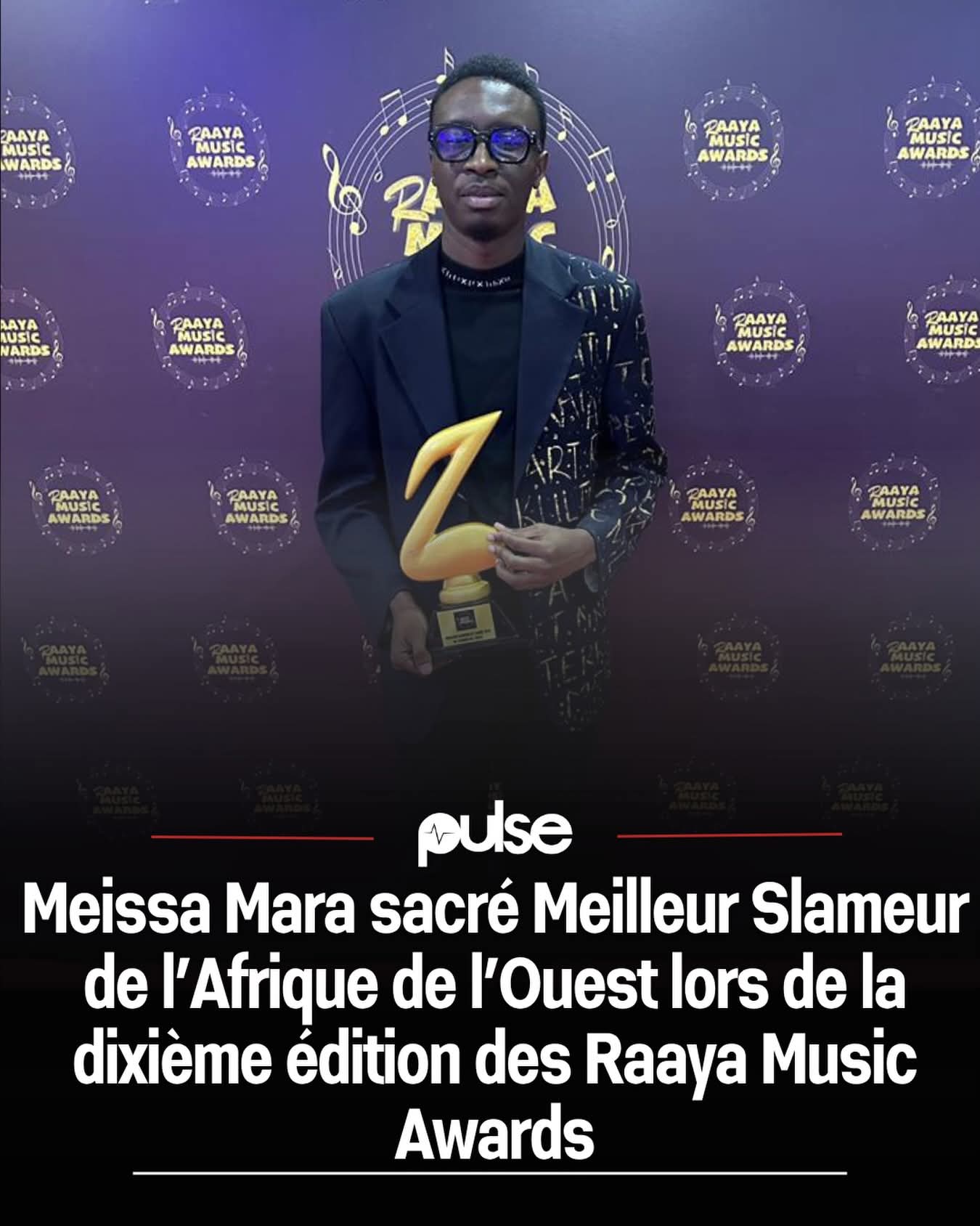Meissa Mara sacré Meilleur Slameur de l’Afrique de l’Ouest aux Raaya Music Awards