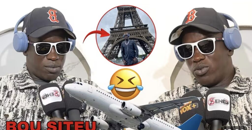 (Vidéo) – Séjour à Paris : Bou Siteu raconte son voyage en avion… un récit à mourir de rire !