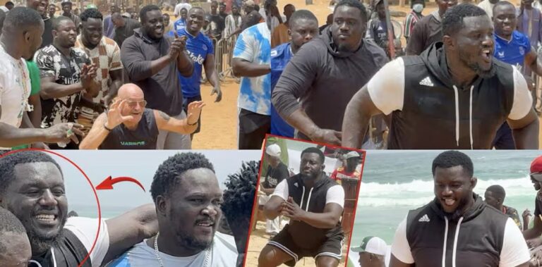 (Vidéo) – Balla Gaye 2 affiche une belle complicité avec les lutteurs de Guédiawaye.