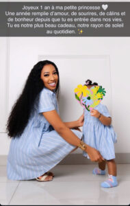 Anniversaire  de Maïmouna Bèye: Zeyna Ndour partage un moment tendre avec sa fille