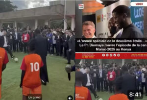 (Vidéo)-: Diomaye Faye, Macron et Ruto s’offrent une séquence football