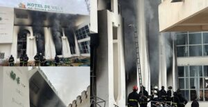 Incendie à la mairie de Touba : les sapeurs-pompiers mobilisés face à d’importantes flammes…