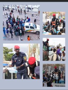 Quand la police rafraîchit les fidèles : Un bel acte de solidarité au Magal de Touba