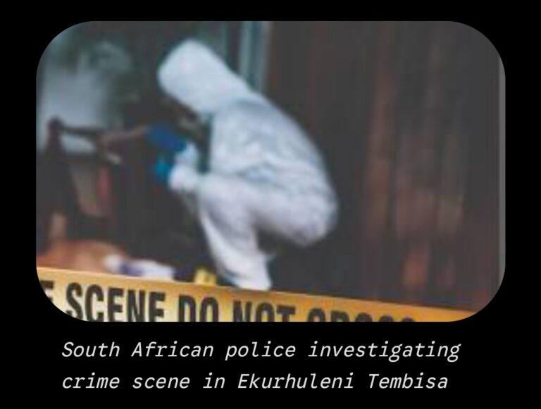 Afrique du Sud : Découverte d&rsquo;un dixième corps à Ekurhuleni, la série de męurtres de femmes suscite l&rsquo;effroi
