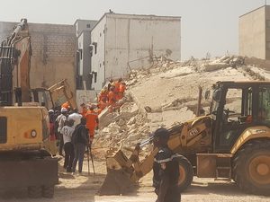 Effondrement d&rsquo;un bâtiment en chantier à Thiès : Des victimes piégées communiquent avec les secouristes