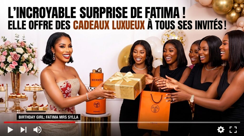 (Vidéo)- Anniversaire Mrs Sylla : au lieu de recevoir des cadeaux, elle en offre à ses invités