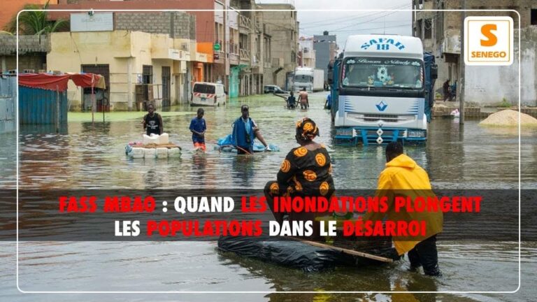 Inondations à Dakar : Le débordement du marigot de Mbao paralyse la circulation à Keur Massar